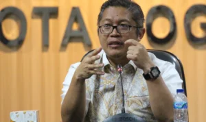 Siap Menangkan Ganjar-Mahfud, PDIP Bogor Optimis Unggul Satu Putaran Ketua DPC PDI Perjuangan, Dadang Iskandar Danubrata. (Yudha Prananda / Jabar Ekspres)