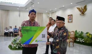 Hadiri Acara Paritrana Award, Ma'ruf Amin Instrusikan Pada Seluruh Pihak untuk Dorong Universal Coverage Jamsotek