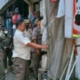 Petugas gabungan lakukan sosialisasi kepada PKL di sekitar Stasiun Bojonggede, Kamis (26/10).