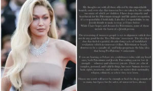 gigi hadid palestina