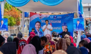 Bakal calon legislatif DPR RI dari PAN, untuk Dapil Jabar I (Kota Bandung dan Cimahi) Rasyid Rajasa saat bersilaturahmi dengan milenial di Dago, Kota Bandung, Senin 16 Oktober 2023.