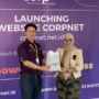 Revenue Senior Manager Corpnet, Edy Tamrin (kiri), saat launching website Corpnet Maxi’s Resto Jalan Gunung Agung, Ciumbuleuit, Kota Bandung, Jumat 6 Oktober 2023 sore ini.