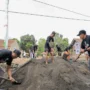 Masyarakat Ciamis menyampaikan rasa bahagianya karena dibuatkan lapangan serbaguna oleh Petani Tebu Bersatu (Petebu) dukung Ganjar Pranowo.