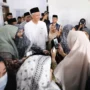 Ganjar Pranowo mendapatkan doa dari pimpinan Ponpes se-Cianjur kala melakukan silaturahmi di Ponpes Al-Ittihad Cianjur, Rabu 5 Oktober 2023.