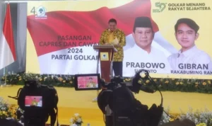 Kursi Kosong Sebelah Prabowo Bertuliskan Gibran, Tanda Jadi Cawapres?