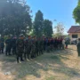 40 Personel TNI Evakuasi Ratusan Santri MI dan MTs Imbas Bencana Karhutla di Areal Gunung Karang