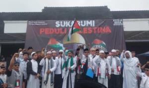 Usai Salat Gaib, Aksi Sukabumi Peduli Palestina Sampaikan Tuntutan ini