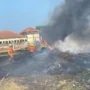 Bangunan Semi Permanen di Kawasan Ditpolairud Cirebon Hangus Terbakar