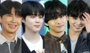 Jadwal wamil 4 anggota BTS yang diungkap ke sosial media.