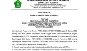 Sudah Ada! Link Jadwal Tes PPPK Kemenag 2023, Buruan Cek