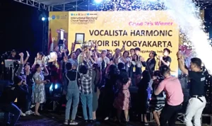 Digelar BNN RI, ISI Yogyakarta Grand Prix Winner International Bandung Choral Festival 2023 Closing ceremony International Bandung Choral Festival 2023 berlangsung lancar dan meriah di Bumi Sangkuriang, Jalan Ciumbuleuit, Kota Bandung, Sabtu 11 November 2023 malam.