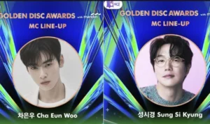 War Tiket Golden Disc Award 2024, hadirkan Cha Eun Woo dan Sung Si Kyung sebagai MC.