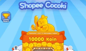 Cara Dapat Koin Gratis hingga 10 Ribu di Game Game Shopee Cocoki Paling Hits, Sudah Coba?/ Tangkap Layar Aplikais Shopee