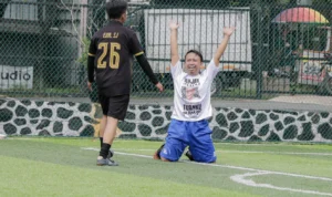 Gelorakan Pola Hidup Sehat, Ganjar Muda Padjajaran Inisiatori Turnamen Mini Soccer di Sukabumi