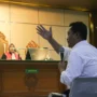 Sekda Kota Bandung, Ema Sumarna saat menjadi saksi di sidang lanjutan kasus suap Yana Mulyana cs (Pandu Muslim / JE)
