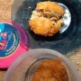 Tangkapan layar Instagram, berupa PMT di wilayah Depok yang hanya berisi tahu dan nugget. (instagram @infodepok)