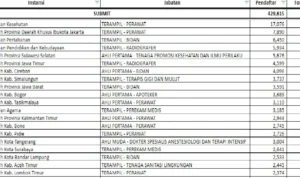 Cara Cek Jumlah Formasi PPPK 2023 di Statistik Pelamar CASN 2023/ Tangkap Layar Statistik Pelamar CASN/ BKN