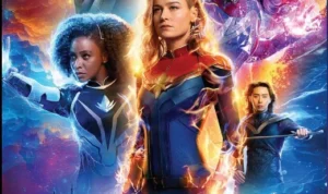 Film The Marvels yang akan mulai tayang besok 8 November 2023 .