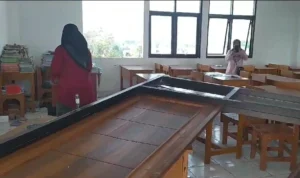 Angin Kencang Rusak Ruangan Kelas di SDN Baros Mandiri 3 Cimahi