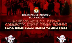 KPU Kota Bogor umumkan DCT anggota DPRD Kota Bogor pada Pemilu 2024. (Dok. KPU Kota Bogor)