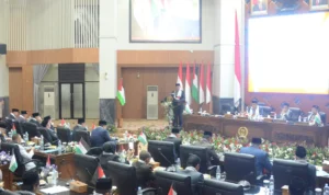 Suasana Rapat Paripurna DPRD Kabupaten Bogor dalam penentuan Pj Bupati Bogor, Selasa 7 November 2023.