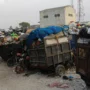 Antrean motor pengangkut sampah berjejer di TPS Pasar Induk Gedebage, Kota Bandung. (Pandu Muslim/Jabar Ekspres)