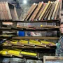 Para pedagang tahu, Basri Sodikin (kanan) dan Suryadi (kiri) saat memperlihatkan kondisi industri rumahan produksi tahu di Sentra Tahu Cibuntu, Ciparay, Kota Bandung.