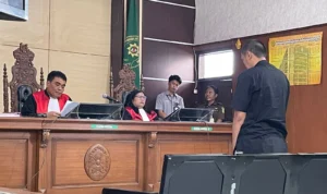 Aditya Pembunuh Mantan Ketua Komisi Yudisial (KY) Jaja Ahmad Jayus Divonis 19 Tahun. Foto Agi Jabar Ekspres