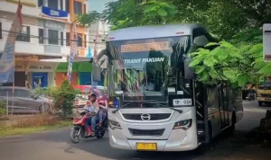 Biskita Transpakuan yang beroperasi di Jalanan Kota Bogor.
