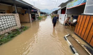 Dilanda Hujan Deras, Perumahan di Cihampelas Direndam Banjir Setinggi Lutut Orang Dewasa