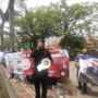 Alfred Nobel, salah satu korban investasi bodong Quotex Binary Option Doni Salmanan saat orasi menuntuk agar PK segera direalisasikan dan aset korban dikembalikan di Kejari Kabupaten Bandung, Selasa (28/11/2023).