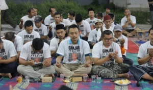 Kegiatan shalawat doa bersama Warga Bekasi untuk keselamatan bangsa yang diinisiasi Kowarteg Indonesia di Vila Gading Harapan, Kelurahan Babelan, Kecamatan Babelan, Kamis 2 November 2023 malam.