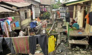 Salah satu kawasan kumuh di Kota Cimahi.