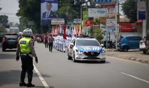 Tiba di Kota Bogor, Iring-iringan Pawai Kirab Pemilu 2024 Dijaga Ketat Polisi: 508 Personel Diterjunkan!