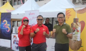 QNET Meriahkan Olahraga Bersama 600 Peserta di Komplek Sesko TNI Bandung