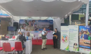 BPJS Ketenagakerjaan Bandung Suci Kunjungi Pasar Sederhana