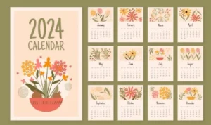 GRATIS, Ini Link Download Kalender 2024 Format PDF dan PNG Link download kalender 2024. (freepik)