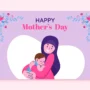 Ilustrasi Gambar atau Poster Hari Ibu Islami Terbaru 2023, Anak dan Ibu yang Memakai Hijab Terlihat Bahagia/ Freepik