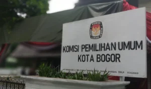 Ilustrasi: Plang di Kantor KPU Kota Bogor. (Yudha Prananda / Jabar Ekspres)