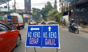 Ist. Penerapan Ganjil Genap di jalur wisata Kota Bandung. Foto. Sandi Nugraha.