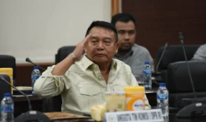 Anggota Komisi I DPR RI Mayjen TNI (p) Dr. H TB Hasanuddin mengungkapkan kekecewaannya terhadap pernyataan Menhan RI yang juga kandidat salah satu capres terkait konflik di Papua dalam debat capres yang digelar di Gedung KPU, Selasa 12 Desember 2023 malam.