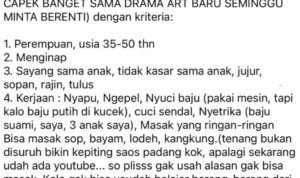 Viral Persyaratan Jadi ART Terlalu Sadis, Akun FB Ini Diserang Netizen!