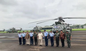 Menhan Serahkan 8 Helikopter H22M ke Lanud Atang Sendjaja