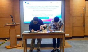 Penandatanganan Perjanjian Kerjasama antara PGNCOM dengan APJII