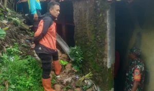 Longsoran yang terjadi di wilayah kecamatan Kabandungan kabupaten Sukabumi. Dok BPBD Sukabumi.