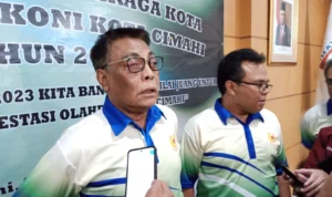 Doc. Aris Permono saat Terpilih Menjadi Ketua KONI Kota Cimahi untuk Kedua Kalinya Periode 2023-2027 (mong)