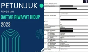 Link PDF Buku petunjuk Pengisian DRH PPPK 2023/ Kolase Buku Petunjuk DRH BKN