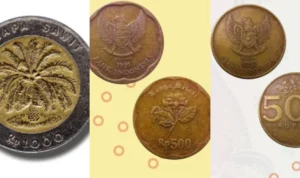 Uang Koin 1000 Kelapa Sawit dan 500 Melati Ditarik dari Peredaran/ Kolase Bank Indonesia