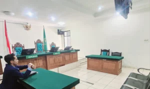 Sidang perdana sengketa lahan Cijeruk di PN Klas I A Cibinong.