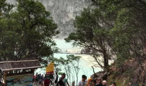 Jelang Pergantian Tahun, Pengunjung Kawah Putih Naik 30 Persen Pengunjung ke objek wisata Kawah Putih yang meningkat di libur nataru.